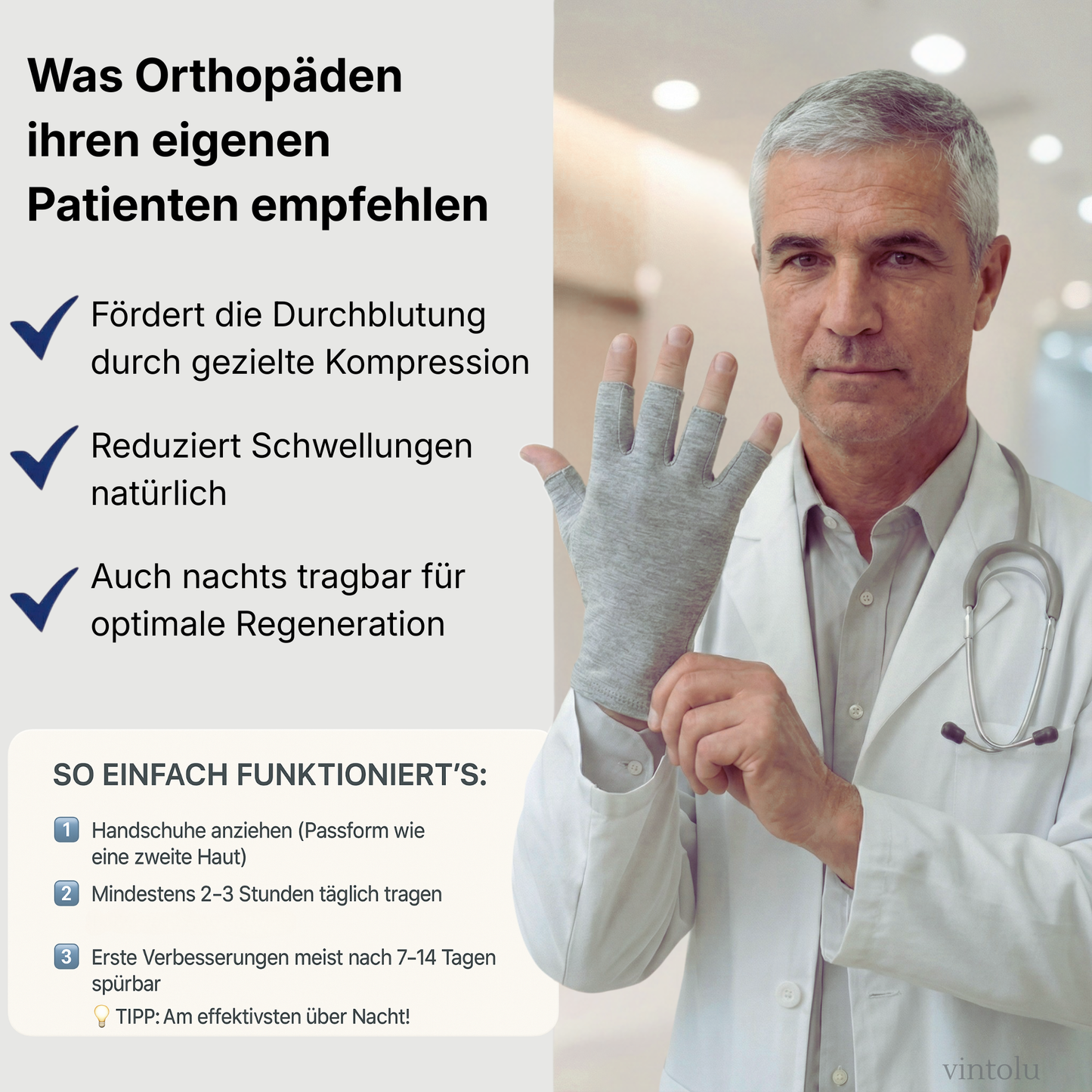 Bambus-Gelenkaktiv-Handschuhe